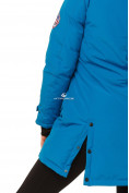 Купить Куртка парка зимняя женская синего цвета 1802S, фото 5