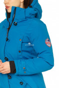 Купить Куртка парка зимняя женская синего цвета 1802S, фото 7