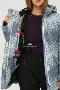 Купить Куртка горнолыжная женская серого цвета 1810Sr, фото 7