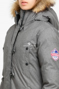 Купить Куртка парка зимняя женская серого цвета 1805Sr, фото 5