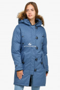 Купить Куртка парка зимняя женская голубого цвета 1805Gl, фото 2