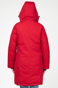 Купить Куртка парка зимняя женская малинового цвета 1806M, фото 4