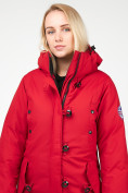 Купить Куртка парка зимняя женская малинового цвета 1806M, фото 8