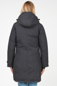 Купить Куртка парка зимняя женская черного цвета 1806Ch, фото 4