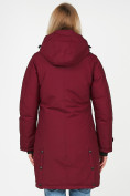 Купить Куртка парка зимняя женская бордового цвета 1806Bo, фото 5