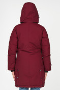 Купить Куртка парка зимняя женская бордового цвета 1806Bo, фото 6
