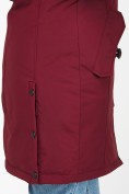 Купить Куртка парка зимняя женская бордового цвета 1806Bo, фото 9