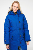 Купить Куртка парка зимняя женская синего цвета 1806S, фото 3