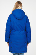 Купить Куртка парка зимняя женская синего цвета 1806S, фото 5