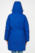 Купить Куртка парка зимняя женская синего цвета 1806S, фото 6
