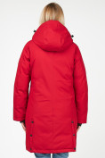 Купить Куртка парка зимняя женская малинового цвета 1806M, фото 3