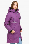 Купить Куртка парка зимняя женская фиолетового цвета 1806F, фото 2