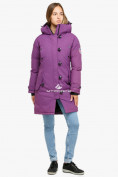 Купить Куртка парка зимняя женская фиолетового цвета 1806F