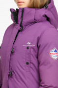 Купить Куртка парка зимняя женская фиолетового цвета 1806F, фото 6