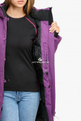 Купить Куртка парка зимняя женская фиолетового цвета 1806F, фото 7