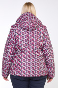 Купить Куртка горнолыжная женская большого размера малинового цвета 18112M, фото 6