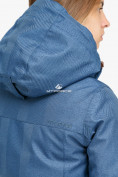 Купить Куртка парка зимняя женская голубого цвета 18113Gl, фото 5
