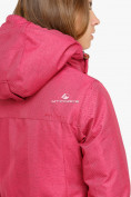 Купить Куртка парка зимняя женская малинового цвета 18113М, фото 7