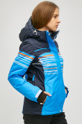 Купить Женский зимний горнолыжный костюм синего цвета 01856S, фото 2