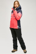 Купить Женский зимний горнолыжный костюм розового цвета 01856R