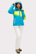 Купить Костюм горнолыжный женский синего цвета 01811S, фото 4