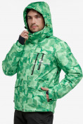 Купить Костюм горнолыжный мужской зеленого цвета 018122-1Z, фото 5