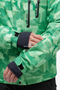 Купить Костюм горнолыжный мужской зеленого цвета 018122-1Z, фото 7