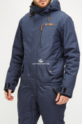 Купить Комбинезон горнолыжный мужской темно-синего цвета 18126TS, фото 4