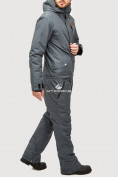 Купить Комбинезон горнолыжный мужской темно-серого цвета 18126TC, фото 3