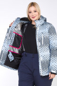 Купить Куртка горнолыжная женская большого размера серого цвета 1830Sr, фото 7