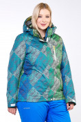 Купить Куртка горнолыжная женская большого размера салатового цвета 1830-2Sl, фото 2