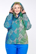 Купить Куртка горнолыжная женская большого размера салатового цвета 1830-2Sl, фото 5