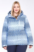 Купить Костюм горнолыжный женский большого размера синего цвета 01830S, фото 13