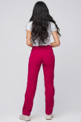 Купить Брюки женские из ткани softshell бордового цвета 1851Bo, фото 4