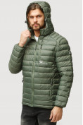 Купить Куртка мужская стеганная цвета хаки 1852Kh, фото 5