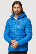 Купить Куртка мужская стеганная голубого цвета 1852G, фото 2