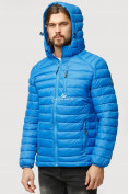 Купить Куртка мужская стеганная голубого цвета 1852G, фото 5