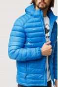 Купить Куртка мужская стеганная голубого цвета 1852G, фото 7