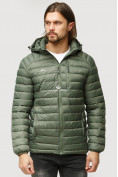Купить Куртка мужская стеганная цвета хаки 1852Kh, фото 2