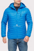 Купить Куртка мужская стеганная голубого цвета 1858G, фото 2