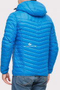 Купить Куртка мужская стеганная голубого цвета 1858G, фото 3