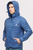 Купить Куртка мужская стеганная синего цвета 1858S, фото 7
