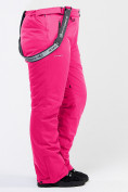 Купить Брюки горнолыжные женские большого размера розового цвета 1878R, фото 7