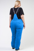 Купить Брюки горнолыжные женские большого размера голубого цвета 1878Gl, фото 6