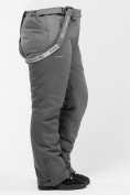Купить Брюки горнолыжные женские большого размерасерого цвета 1878Sr, фото 6
