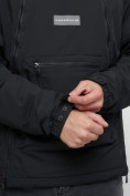 Купить Куртка-анорак  спортивная мужская черного цвета 1887Ch, фото 12