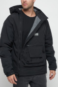 Купить Куртка-анорак  спортивная мужская черного цвета 1887Ch, фото 16