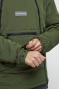 Купить Куртка-анорак  спортивная мужская цвета хаки 1887Kh, фото 12