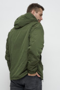 Купить Куртка-анорак  спортивная мужская цвета хаки 1887Kh, фото 13