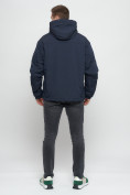 Купить Куртка-анорак  спортивная мужская темно-синего цвета 1887TS, фото 5
